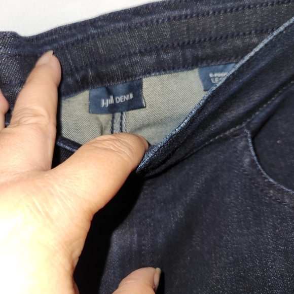 J. JILL 5 Pocket Denim Leggings Indigo sz 12 - Picture 5 of 8